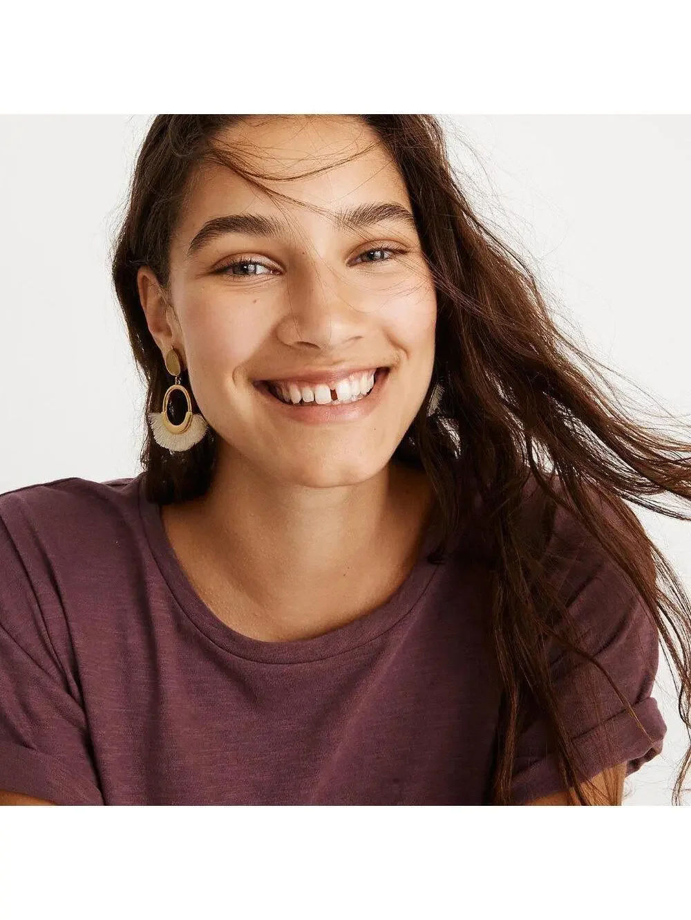 Madewell Fringe Statement Earrings